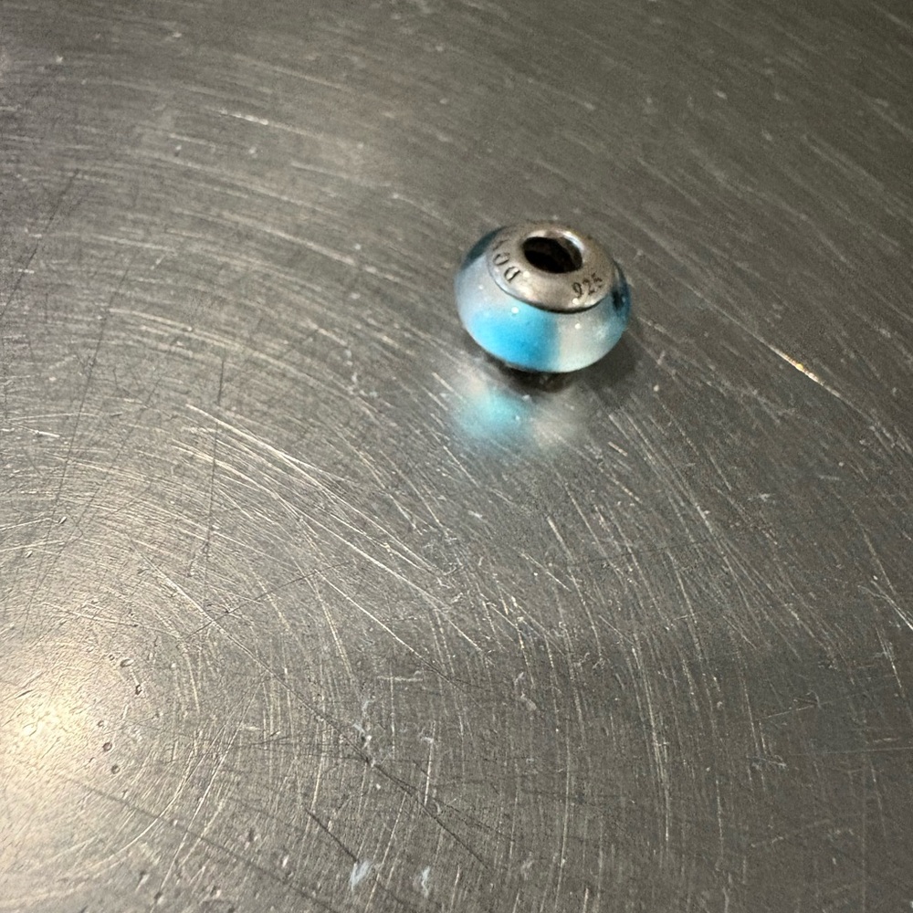 Pandora- Donatella Blue Charm Bracelet Bead - Picture 5 of 5